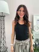 Top a costine basic in cotone