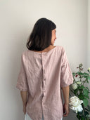 Camicetta rosa 100% cotone in plumetis