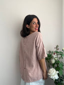 Camicetta rosa 100% cotone in plumetis
