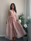 Abito Marilyn in tencel in rosa