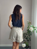 Shorts in cotone con cintura