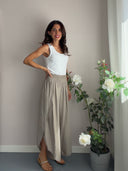 Pantalone boho con spacchi frontali