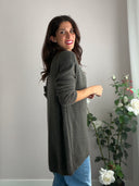 Maglione antracite misto lana