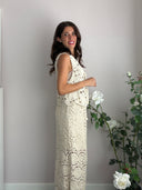 Completo macrame avorio