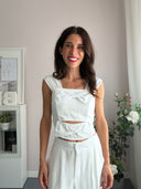 Completo bianco con fiocchi