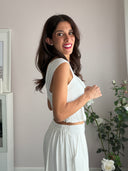 Completo bianco con fiocchi