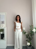 Completo bianco con fiocchi