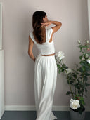 Completo bianco con fiocchi