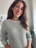 Maglia traforata in cotone
