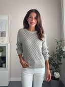 Maglia traforata in cotone