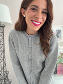 Cardigan grigio lavorato