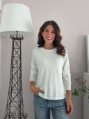 Maglioncino bianco con strass