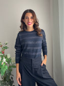 Maglioncino a righe con lurex