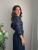 Maglioncino a righe con lurex