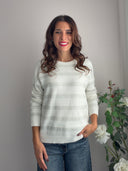 Maglioncino a righe con lurex