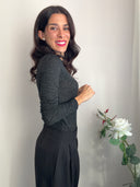 Maglia basic in misto viscosa con lurex