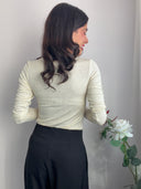 Maglia basic in misto viscosa con lurex