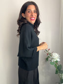 Maglione con maniche a pipistrello a 3/4