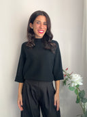 Maglione con maniche a pipistrello a 3/4