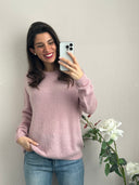 Maglione alpaca girocollo