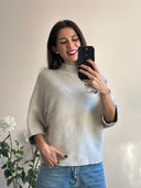Maglione con maniche a pipistrello a 3/4