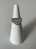 Anello con cuore strass