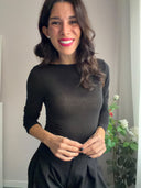 Maglia basic in misto cashmere