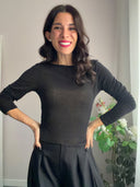 Maglia basic in misto cashmere
