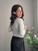 Maglia basic in misto cashmere