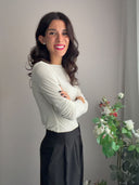 Maglia basic in misto cashmere