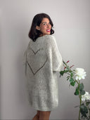 Maxi abito in maglia misto lana/mohair