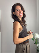 Top sottogiacca vogatore con lurex