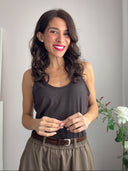 Top sottogiacca vogatore con lurex