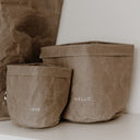 Set 2 sacchetti HELLO LOVE in carta grigia