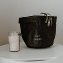 Set 2 sacchetti LOVELY/TINY THINGS in carta nera