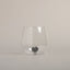 Bicchiere con cuore interno nero