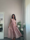 Abito Marilyn in tencel in rosa